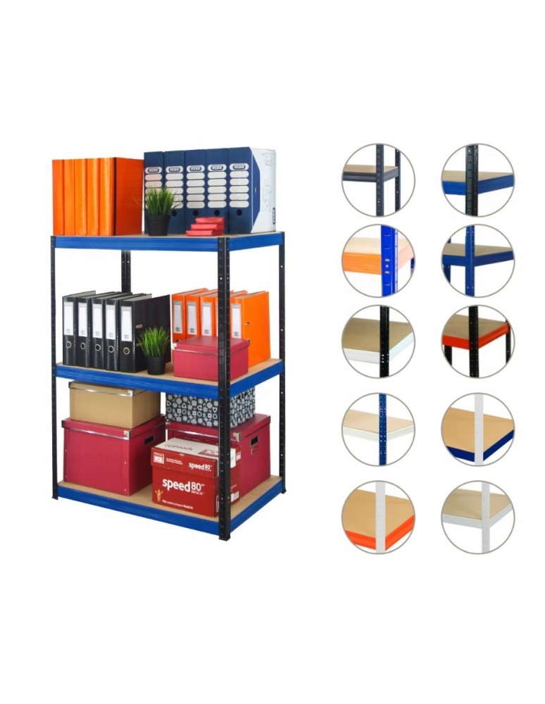 Magazynowe regały metalowe - Regał metalowy HELIOS HBN 106x075x30 3x350kg - product b2b.wamar.biz 1