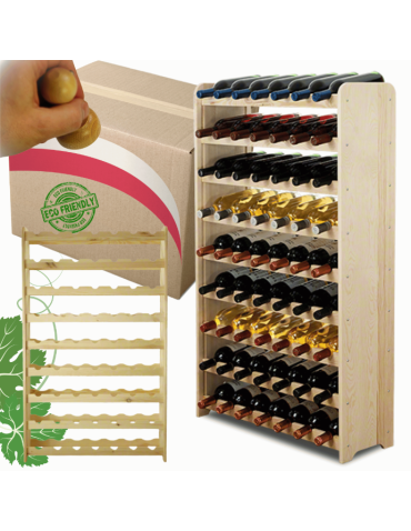 Stojak na wino butelki napoje regał na wino butelki szafka na alkohol 63but