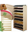 Stojak na wino butelki napoje regał na wino butelki szafka na alkohol 63but