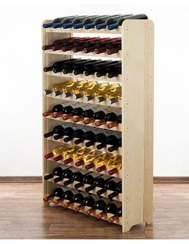 Regały do wina RW31 - Stojak na wino butelki napoje regał na wino butelki szafka na alkohol 63but - product 3