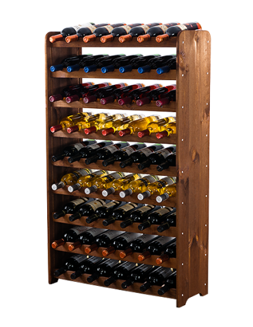 Stojak na wino butelki napoje regał na wino butelki szafka na alkohol 63but - product 2