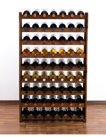 Regały do wina RW31 - Stojak na wino butelki napoje regał na wino butelki szafka na alkohol 63but - product 4