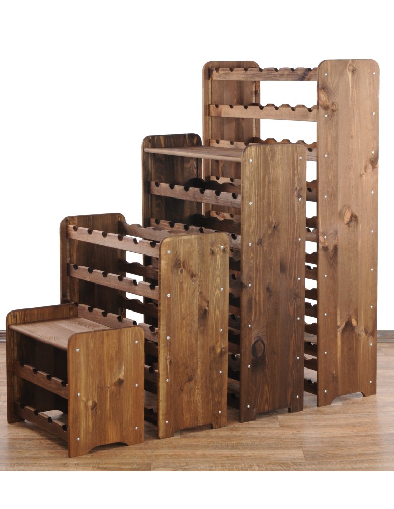 Regały do wina RW31 - Stojak na wino butelki napoje regał na wino butelki szafka na alkohol 63but - product b2b.wamar.biz 10
