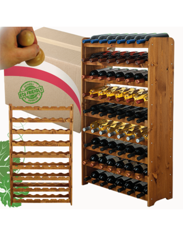 Stojak na wino butelki napoje regał na wino butelki szafka na alkohol 63but