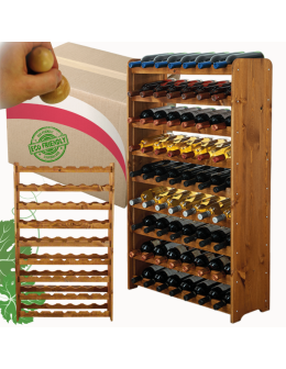 Stojak na wino butelki napoje regał na wino butelki szafka na alkohol 63but