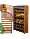 Stojak na wino butelki napoje regał na wino butelki szafka na alkohol 63but