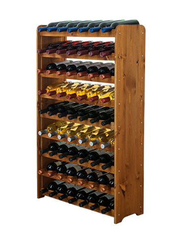 Stojak na wino butelki napoje regał na wino butelki szafka na alkohol 63but - product 2