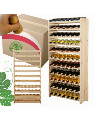 Stojak na wino butelki napoje regał na wino butelki szafka na alkohol 77but