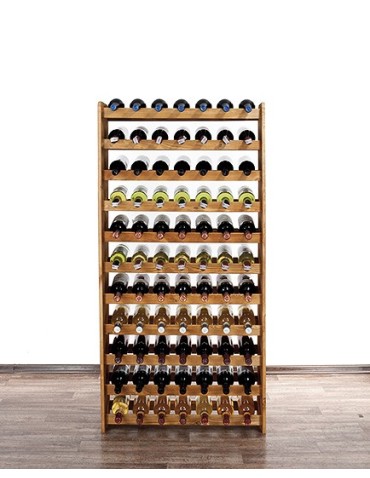 Regały do wina RW31 - Stojak na wino butelki napoje regał na wino butelki szafka na alkohol 77but - product 3