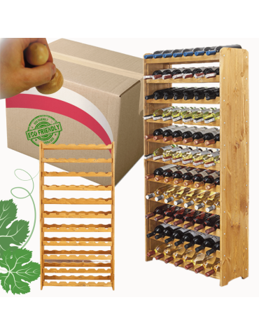 Stojak na wino butelki napoje regał na wino butelki szafka na alkohol 77but