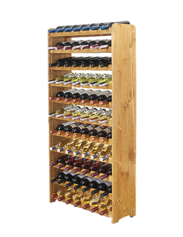 Stojak na wino butelki napoje regał na wino butelki szafka na alkohol 77but - product 2