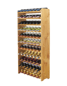 Stojak na wino butelki napoje regał na wino butelki szafka na alkohol 77but - product 2