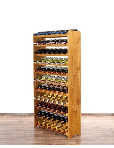 Regały do wina RW31 - Stojak na wino butelki napoje regał na wino butelki szafka na alkohol 77but - product 3
