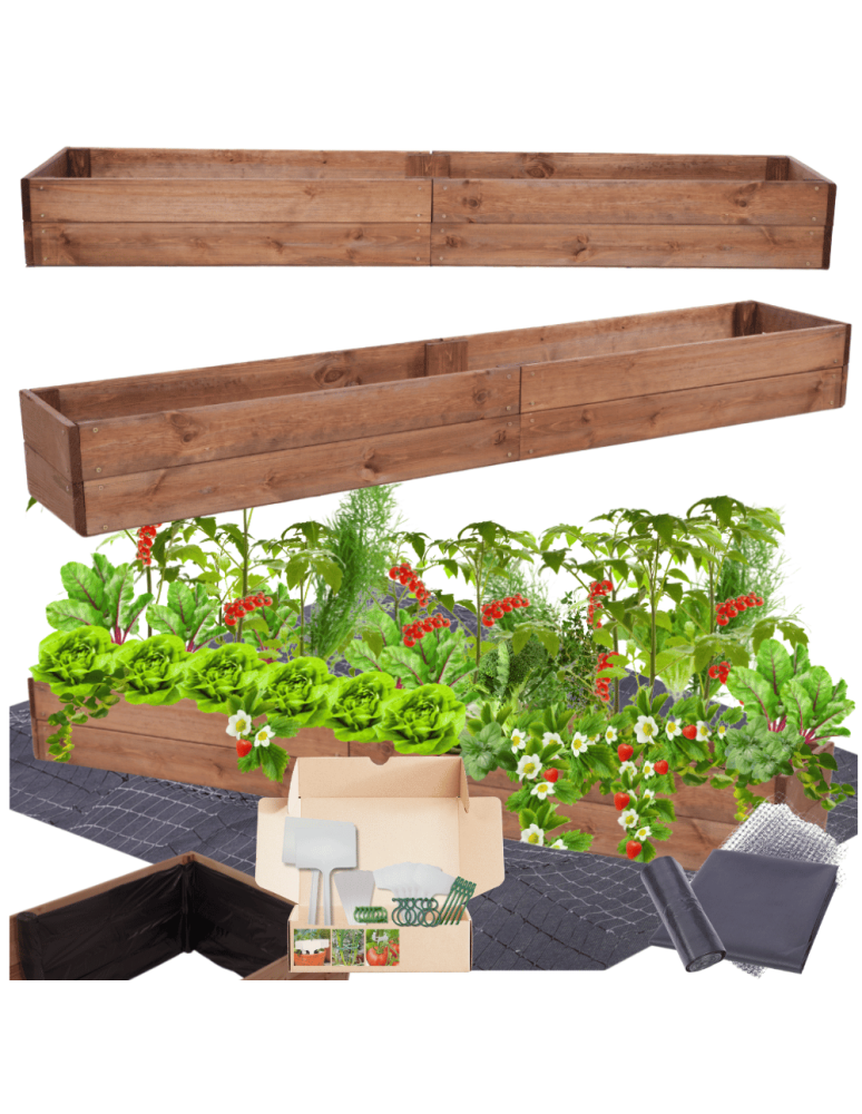 Uprawowe skrzynie ogrodowe- Warzywniaki- skrzynia do uprawy - Skrzynia na warzywa skrzynie na warzywniak inspekt donica grządka 18x200x30 - product b2b.wamar.biz 1