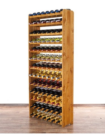 Regały do wina RW31 - Stojak na wino butelki napoje regał na wino butelki szafka na alkohol 91but - product 3