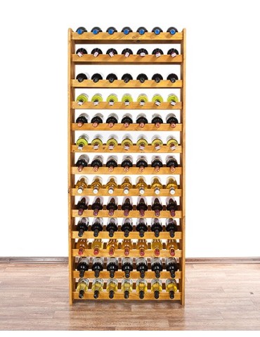 Regały do wina RW31 - Stojak na wino butelki napoje regał na wino butelki szafka na alkohol 91but - product 4