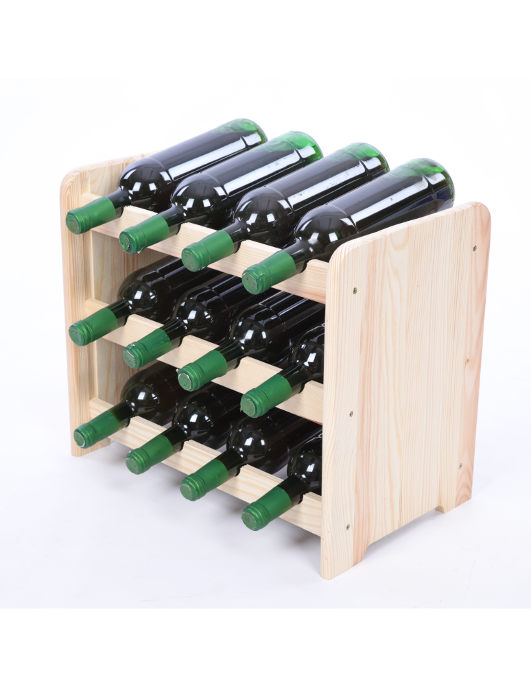 Regały do wina RW31 - Stojak na wino butelki napoje regał na wino butelki szafka na alkohol 12but - product b2b.wamar.biz 2