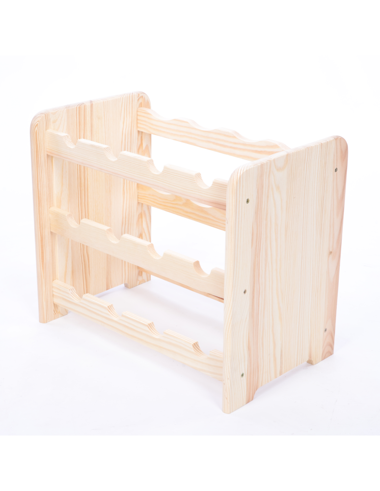 Regały do wina RW31 - Stojak na wino butelki napoje regał na wino butelki szafka na alkohol 12but - product b2b.wamar.biz 3