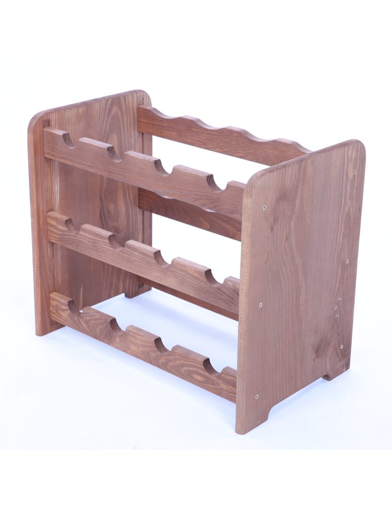 Regały do wina RW31 - Stojak na wino butelki napoje regał na butelki wino szafka na alkohol 12but - product b2b.wamar.biz 3