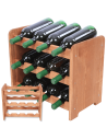 Stojak na wino butelki napoje regał na wino butelki szafka na alkohol 12but