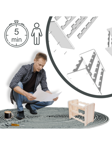 Regały do wina RW31 - Regał na wino butelki napoje stojak na wino butelki szafka na alkohol 12but - product 11