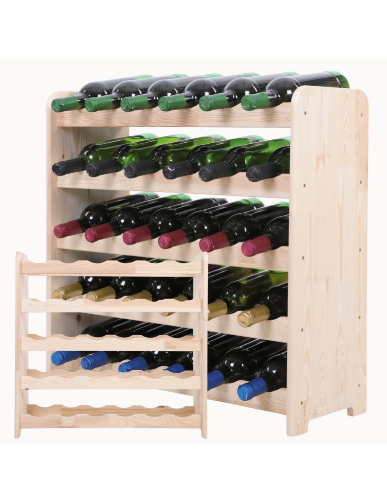 Regały do wina RW31 - Stojak na wino butelki napoje regał na wino butelki szafka na alkohol 30but - product b2b.wamar.biz 1
