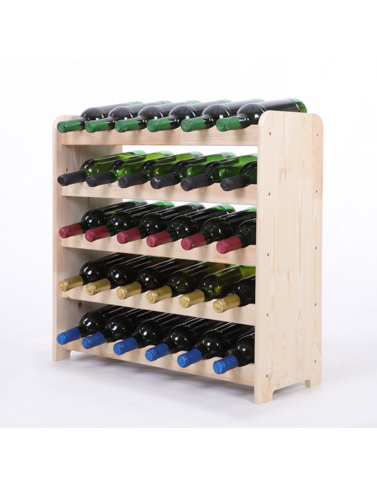 Regały do wina RW31 - Stojak na wino butelki napoje regał na wino butelki szafka na alkohol 30but - product b2b.wamar.biz 2