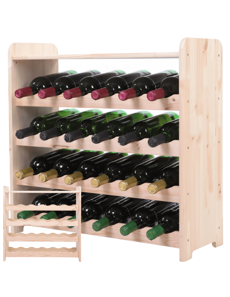 Regały do wina RW31 - Stojak na wino butelki napoje regał na wino butelki półka na alkohol 24but - product b2b.wamar.biz 1