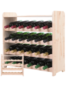 Stojak na wino butelki napoje regał na wino butelki półka na alkohol 24but