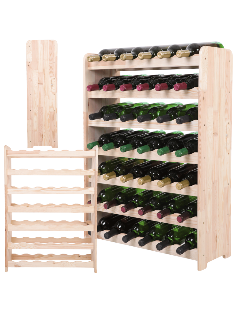 Regały do wina RW31 - Stojak na wino butelki napoje regał na wino butelki szafka na alkohol 42but - product b2b.wamar.biz 1
