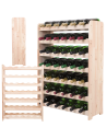 Stojak na wino butelki napoje regał na wino butelki szafka na alkohol 42but