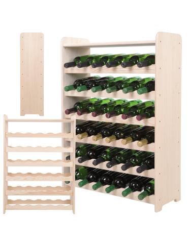 Stojak na wino butelki napoje regał na wino butelki półka na alkohol 36but