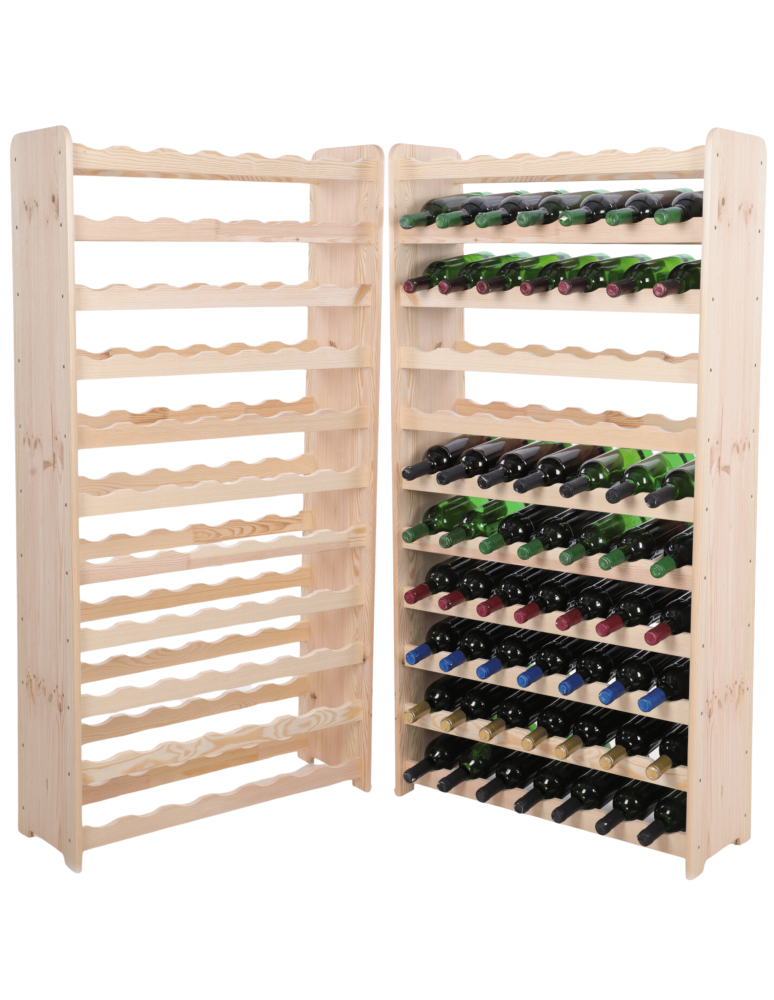 Regały do wina RW31 - Stojak na wino butelki napoje regał na wino butelki szafka na alkohol 77but - produkt b2b.wamar.biz 1