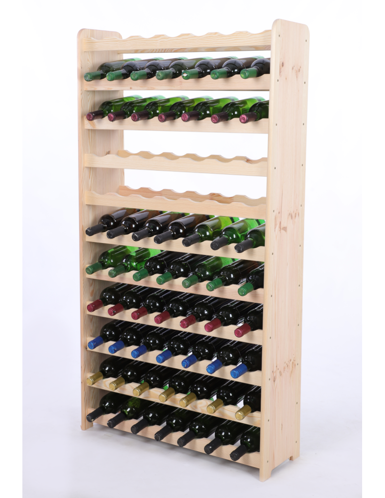 Regały do wina RW31 - Stojak na wino butelki napoje regał na wino butelki szafka na alkohol 77but - product b2b.wamar.biz 2