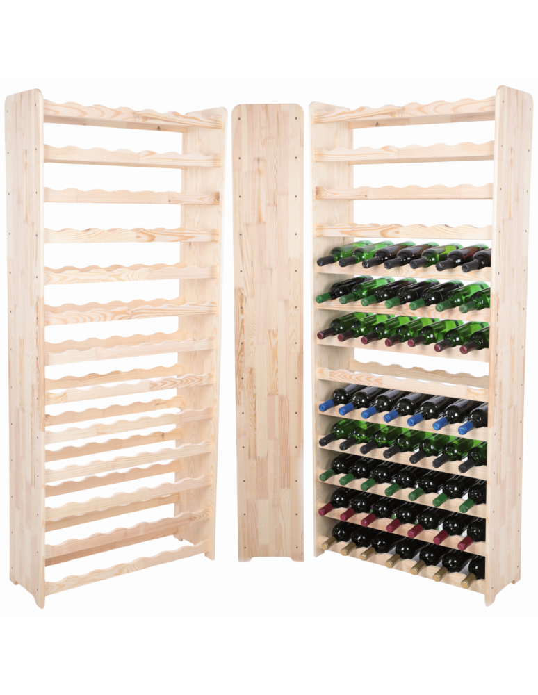 Regały do wina RW31 - Stojak na wino butelki napoje regał na wino butelki szafka na alkohol 91but - product b2b.wamar.biz 1