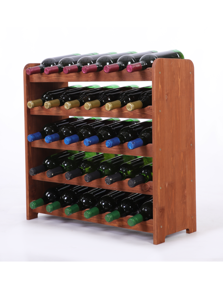 Regały do wina RW31 - Stojak na wino butelki napoje regał na wino butelki szafka na alkohol 30but - produkt b2b.wamar.biz 2
