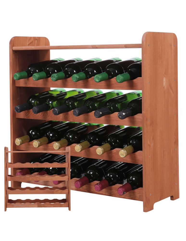Regały do wina RW31 - Stojak na wino butelki napoje regał na wino butelki półka na alkohol 24but - product b2b.wamar.biz 1