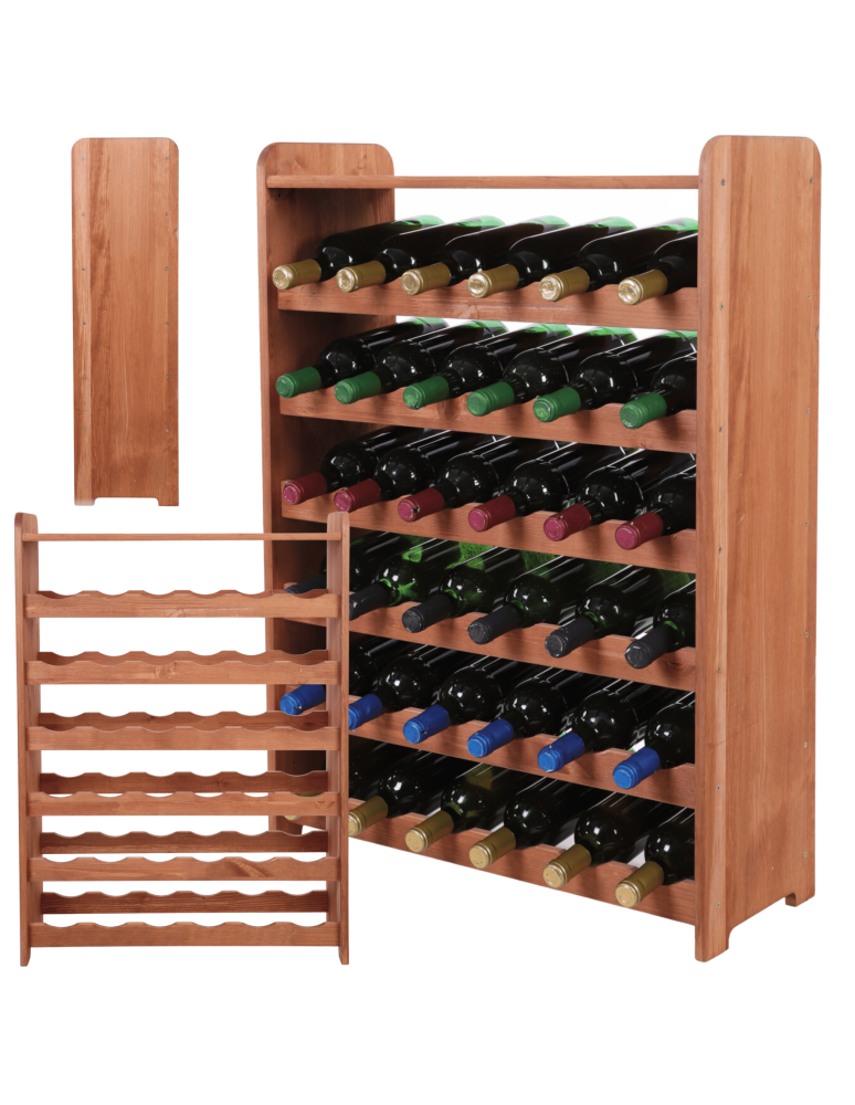Regały do wina RW31 - Stojak na wino butelki napoje regał na wino butelki półka na alkohol 36but - product b2b.wamar.biz 1