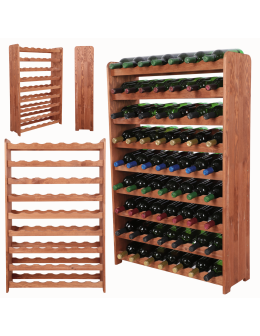 Stojak na wino butelki napoje regał na wino butelki szafka na alkohol 63but