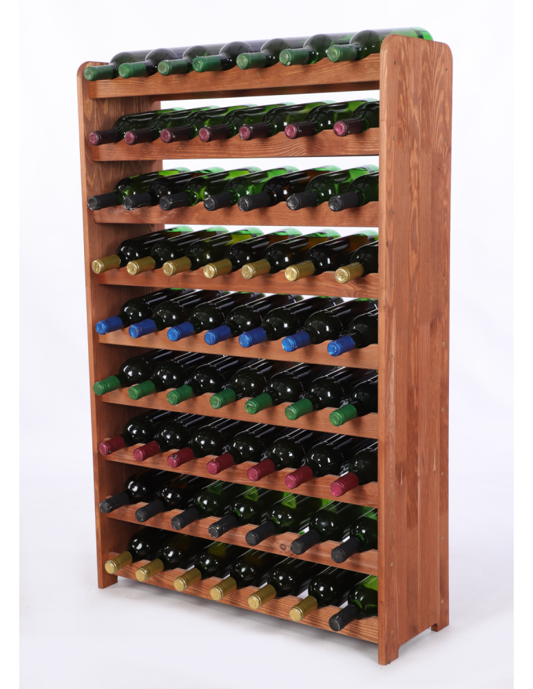 Regały do wina RW31 - Stojak na wino butelki napoje regał na wino butelki szafka na alkohol 63but - product b2b.wamar.biz 2