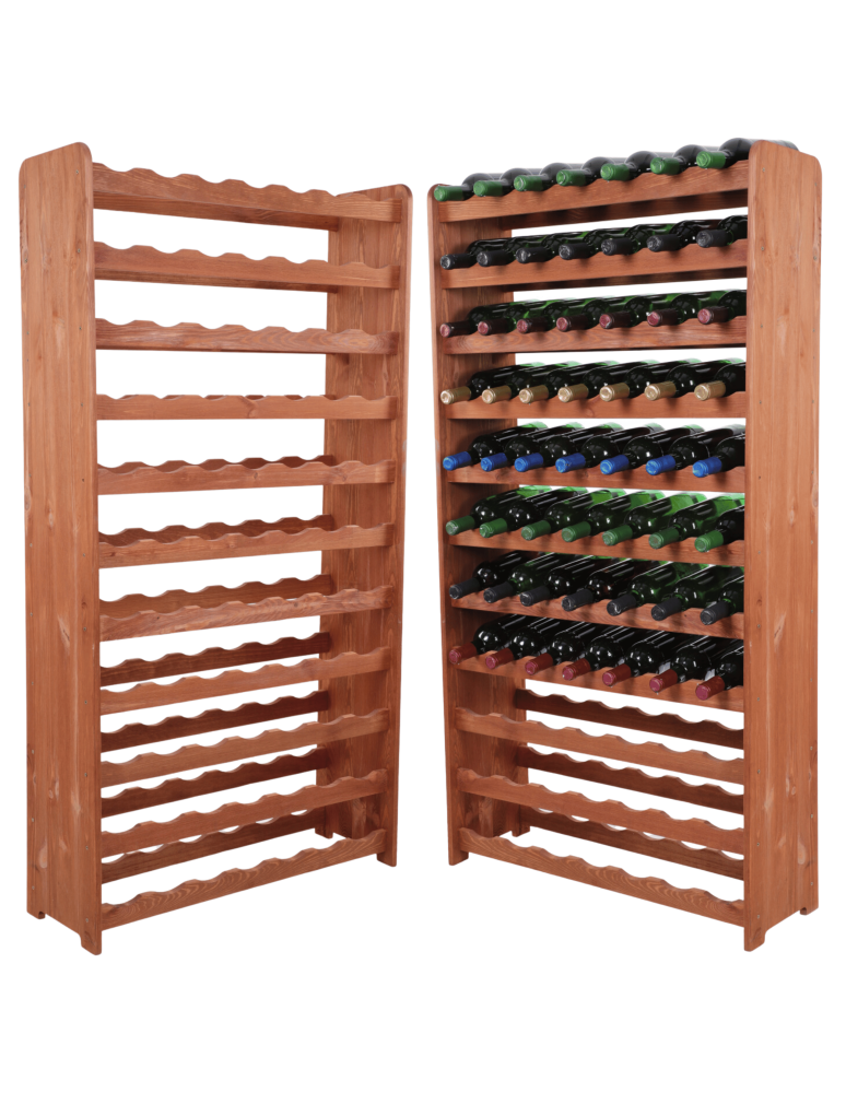 Regały do wina RW31 - Stojak na wino butelki napoje regał na wino butelki szafka na alkohol 77but - product b2b.wamar.biz 1