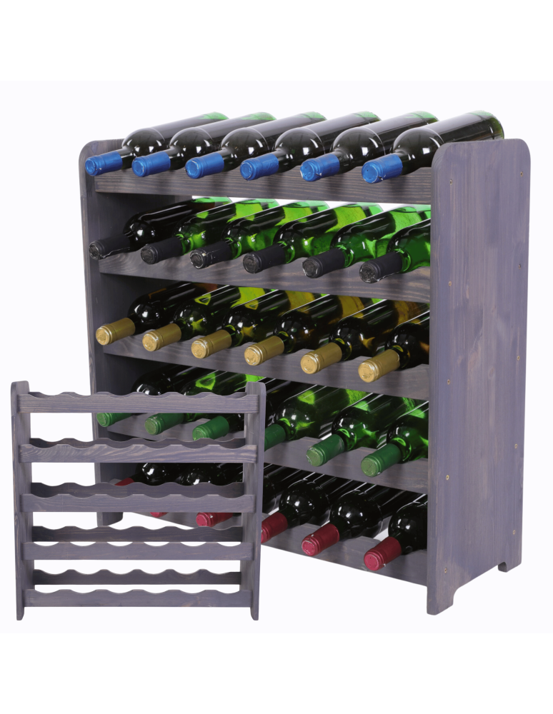 Regały do wina RW31 - Stojak na wino butelki napoje regał na wino butelki szafka na alkohol 30but - product b2b.wamar.biz 1