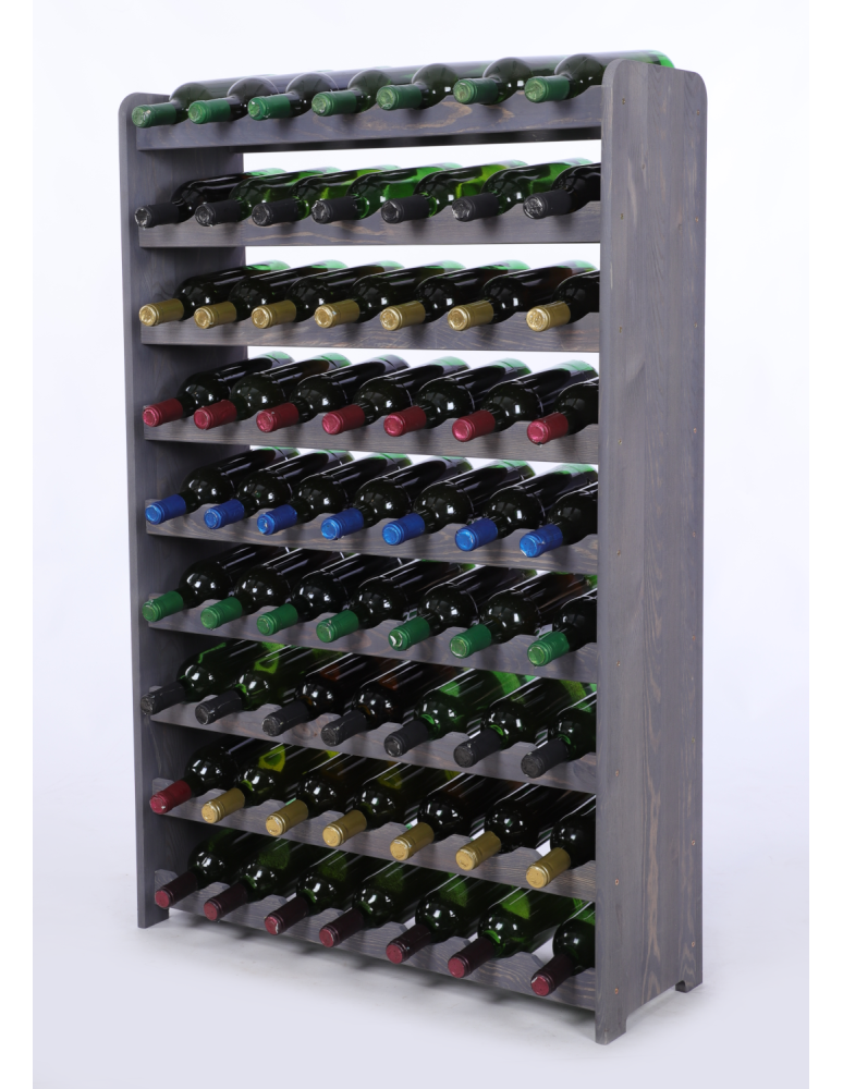 Regały do wina RW31 - Stojak na wino butelki napoje regał na wino butelki szafka na alkohol 63but - product b2b.wamar.biz 2