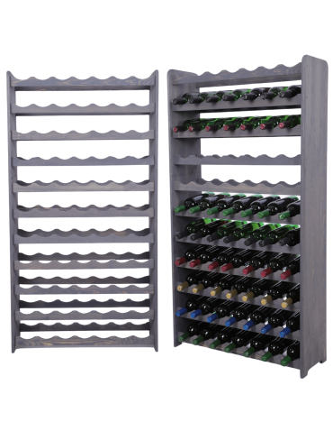 Stojak na wino butelki napoje regał na wino butelki szafka na alkohol 77but