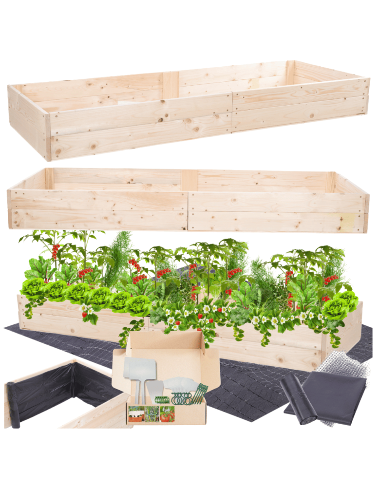 Uprawowe skrzynie ogrodowe- Warzywniaki- skrzynia do uprawy - Skrzynia na warzywa skrzynie na warzywniak inspekt donica grządka 18x200x90 - product b2b.wamar.biz 1