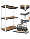 Regał magazynowy garażowy metalowy stojak HELIOS 106x110x45cm 3Px400kg