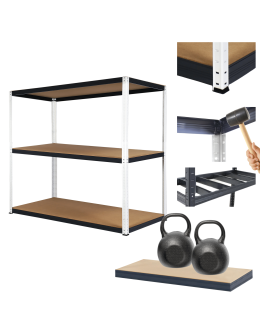 Regał magazynowy garażowy metalowy stojak HELIOS 106x150x60cm 3Px275kg