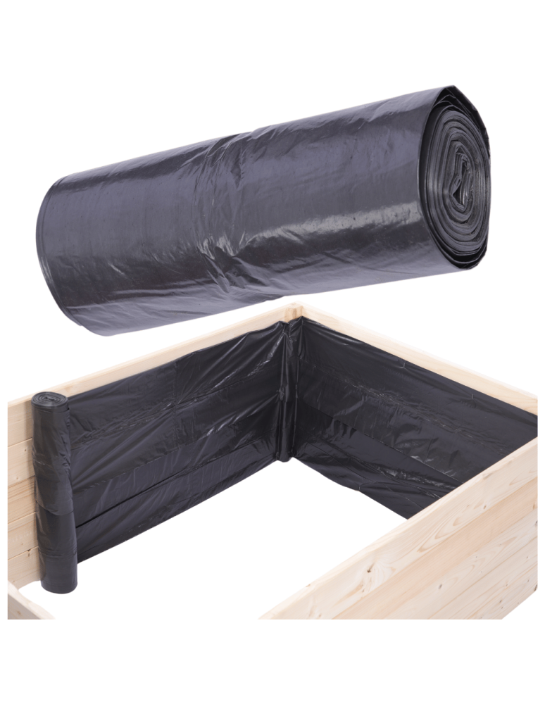 Folia ogrodnicza zabezpieczająca - Folia zabezpieczająca do grządek podwyższonych ochrona desek wys.27cm dł. 2,5m - product b2b.wamar.biz 1