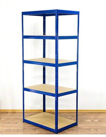 Regały - Regał Helios 213x90x60 cm 5 półek/175kg Niebiesko-Niebieski - product 8
