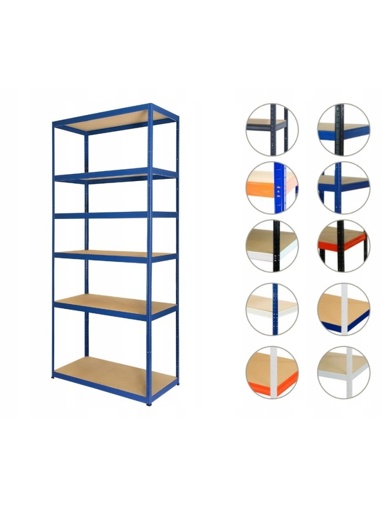 Magazynowe regały metalowe - Regał metalowy HELIOS HNN 270X120X60 6x175kg - product b2b.wamar.biz 1